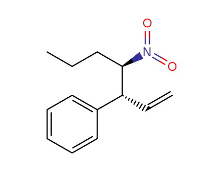 Molecular Structure of 1444826-33-8 ((3R,4R)-(4-nitrohept-1-en-3-yl)benzene)