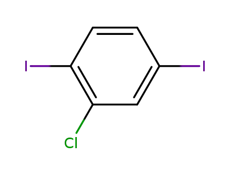 Molecular Structure of 79887-23-3 (1-CHLORO-2,5-DIIODOBENZENE)