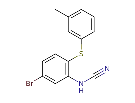 2-(3-methylphenylthio)-5-bromophenylcyanamide