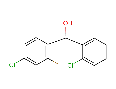 Molecular Structure of 1405713-80-5 ((4-chloro-2-fluorophenyl)(2-chlorophenyl)methanol)