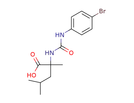 2-({[(4-bromophenyl)amino]carbonyl}amino)-2,4-dimethylpentanoic acid