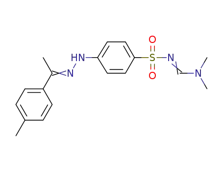 N-[(dimethylamino)methylidene]-4-{2-[1-(4-methylphenyl)ethylidene]hydrazino}benzenesulfonamide