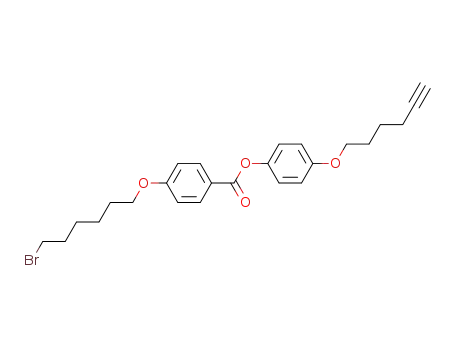 4-(hex-5-yn-1-yloxy)phenyl 4-((6-bromohexyl)oxy)benzoate
