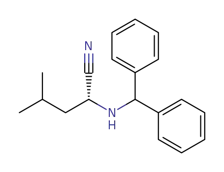 (R)-2-(benzhydrylamino)-4-methylpentanenitrile
