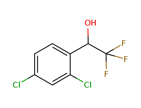 Molecular Structure of 1194760-60-5 (1-(2,4-dichlorophenyl)-2,2,2-trifluoroethanol)
