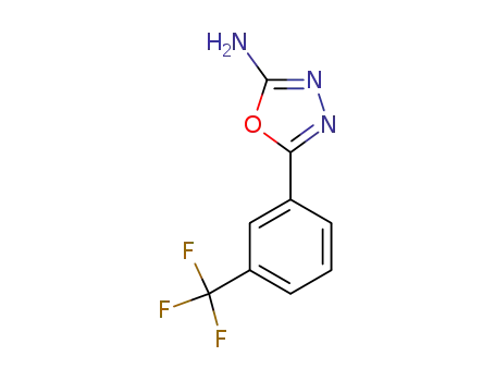 Molecular Structure of 5711-64-8 (5-[3-(TRIFLUOROMETHYL)PHENYL]-1,3,4-OXADIAZOL-2-AMINE)