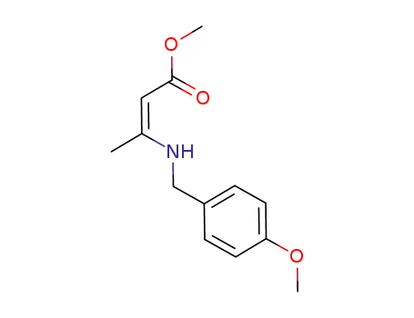 2-Butenoic acid, 3-[[(4-methoxyphenyl)methyl]amino]-, methyl ester,
(2Z)-