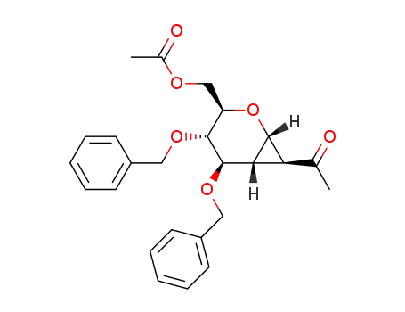 1'-C-acetyl-6-O-acetyl-3,4-di-O-benzyl-1,2-cyclopropane-1,2-deoxyl-α-D-glucopyranose