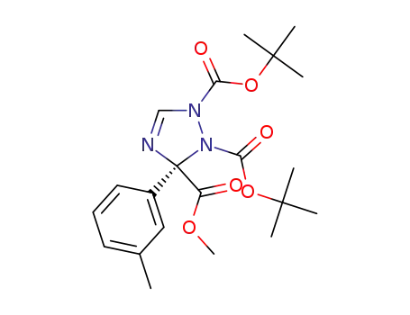 (3S)-1,2-di-tert-butyl 3-methyl 3-(m-tolyl)-1H-1,2,4-triazole-1,2,3(3H)-tricarboxylate