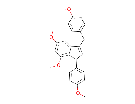 5,7-dimethoxy-3-(4-methoxybenzyl)-1-(4-methoxyphenyl)-1H-indene