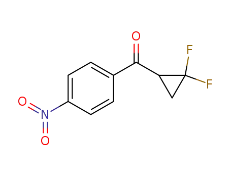 Molecular Structure of 1461634-28-5 ((2,2-difluorocyclopropyl)(4-nitrophenyl)methanone)