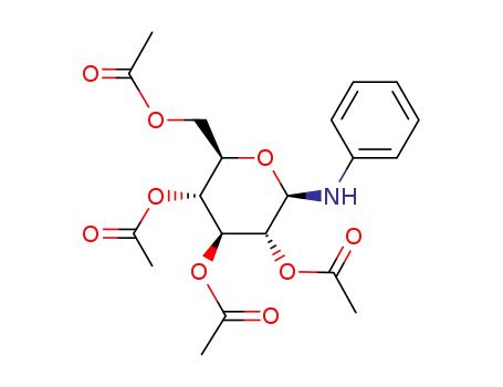 (2R,3R,4S,5R,6R)-2-(acetoxymethyl)-6-(phenylamino)tetrahydro-2H-pyran-3,4,5-triyl triacetate