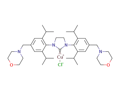 (1,3-bis(2,6-diisopropyl-4-(morpholinomethyl)phenyl)imidazolidin-2-ylidene)copper(I) chloride