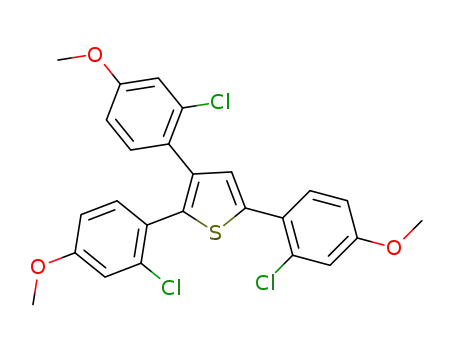 2,3,5-tris(2-chloro-4-methoxyphenyl)thiophene