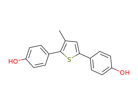 2,5-bis(4-hydroxyphenyl)-3-methylthiophene