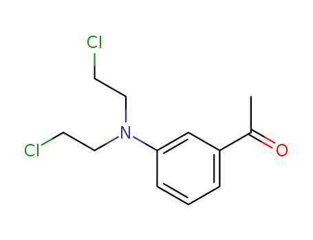 Molecular Structure of 40673-74-3 (3'-[Bis(2-chloroethyl)amino]acetophenone)