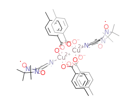 [Cu<sub>2</sub>(4-MePhCOO)<sub>4</sub>(2-(3-pyridyl)-4,4,5,5-tetramethyl-4,5-dihydro-1H-imidazolyl-1-oxyl-3-oxide)<sub>2</sub>]