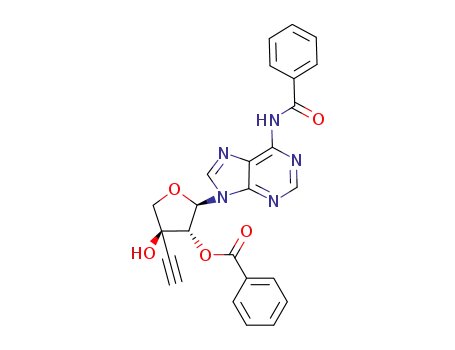 (1′α,3′S)-1′-(N6-benzoyladenin-9-yl)-2′-O-benzoyl-3′-ethynyl-L-threose