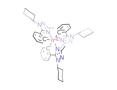 Molecular Structure of 1465766-35-1 (C<sub>45</sub>H<sub>54</sub>IrN<sub>9</sub>)