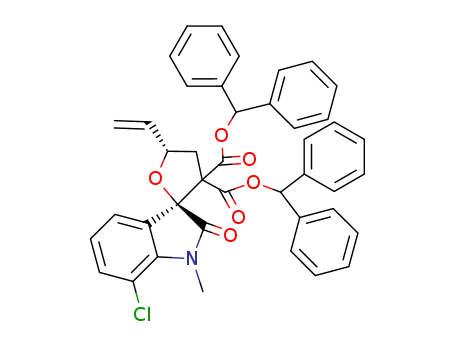 (2S,5S)-dibenzhydryl 7'-chloro-1'-methyl-2'-oxo-5-vinyl-4,5-dihydro-3H-spiro[furan-2,3'-indoline]-3,3-dicarboxylate