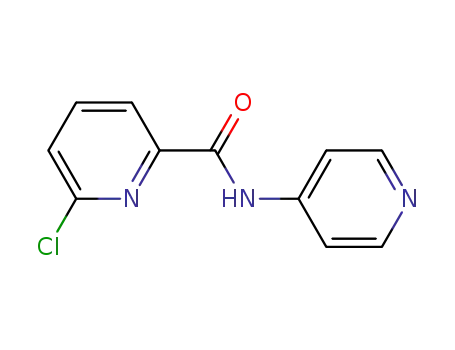 Molecular Structure of 1026136-67-3 (6-chloro-N-(pyridin-4-yl)pyridine-2-carboxamide)