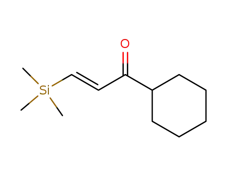 Molecular Structure of 115505-23-2 (2-Propen-1-one, 1-cyclohexyl-3-(trimethylsilyl)-, (2E)-)
