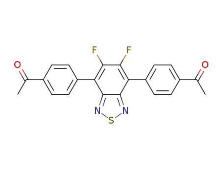 Molecular Structure of 1557036-95-9 (1,1′-((5,6-difluorobenzo[c][1,2,5]thiadiazole-4,7-diyl)bis(4,1-phenylene))diethanone)