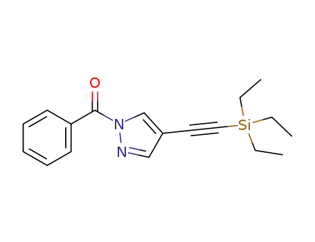 1-benzoyl-4-[(triethylsilyl)ethynyl]-1H-pyrazole