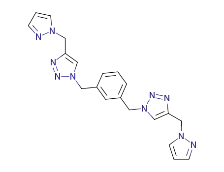 1,3-bis((4-((1H-pyrazol-1-yl)methyl)-1H-1,2,3-triazol-1-yl)methyl)benzene