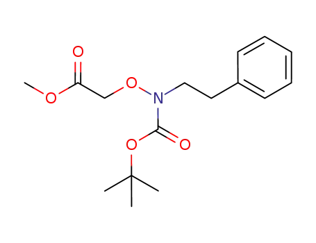 methyl 2-(N-tert-butoxycarbonyl-N-phenethylamino)oxyacetate