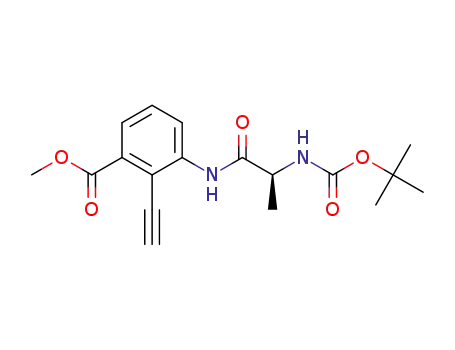 (S)-methyl 3-(2-((tert-butoxycarbonyl)amino)propanamido)-2-ethynylbenzoate