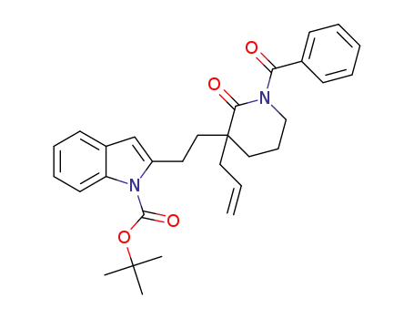 2-{2-(3-allyl-1-benzoyl-2-oxopiperidin-3-yl)ethyl}-1-tert-butoxycarbonyl-1H-indole