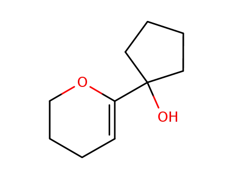 Molecular Structure of 74938-47-9 (1-(3,4-dihydro-2H-pyran-6-yl)cyclopentan-1-ol)