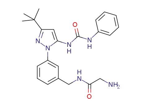 1-(1-(3-((2-aminoacetamido)methyl)phenyl)-3-tert-butyl-1H-pyrazol-5-yl)-3-phenylurea