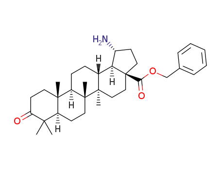 (1R,3aR,5aR,5bR,7aR,11aR,11bR,13aR,13bR)-benzyl 1-amino-5a,5b,8,8,11a-pentamethyl-9-oxoicosahydro-1H-cyclopenta[a]chrysene-3a-carboxylate