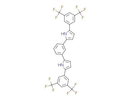 1,3-bis(5-(3,5-bis(trifluoromethyl)phenyl)-1H-pyrrol-2-yl)benzene
