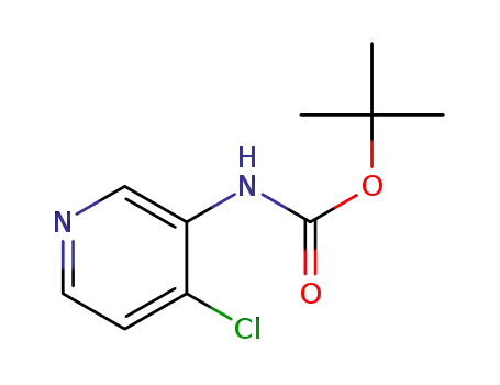 Molecular Structure of 1068976-14-6 (3-BocaMino-4-chloropyridine)
