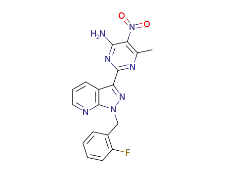 2-[1-(2-fluorobenzyl)-1H-pyrazolo[3,4-b]pyridin-3-yl]-6-methyl-5-nitropyrimidin-4-amine