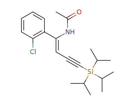 (Z)-N-(1-(2-chlorophenyl)-4-(triisopropylsilyl)but-1-en-3-yn-1-yl)acetamide