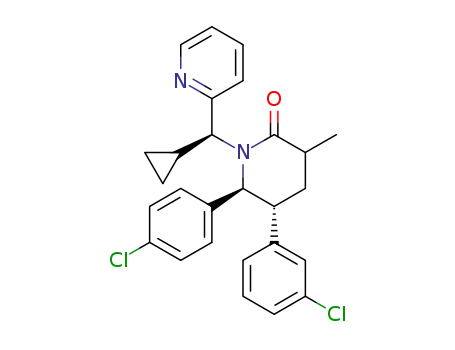 (5R,6S)-5-(3-chlorophenyl)-6-(4-chlorophenyl)-1-((S)-cyclopropyl(pyridin-2-yl)methyl)-3-methylpiperidin-2-one