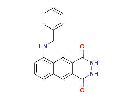 Molecular Structure of 1610958-18-3 (6-(benzylamino)-2,3-dihydrobenzo[g]phthalazine-1,4-dione)