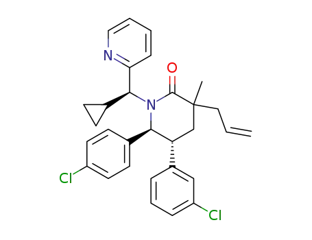 (5R,6S)-3-allyl-5-(3-chlorophenyl)-6-(4-chlorophenyl)-1-((S)-cyclopropyl(pyridin-2-yl)methyl)-3-methylpiperidin-2-one
