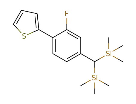 ((3-fluoro-4-(thiophen-2-yl)phenyl)methylene)bis(trimethylsilane)