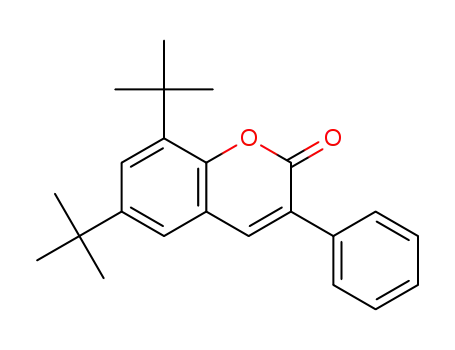 Molecular Structure of 1031927-05-5 (6,8-di-tert-butyl-3-phenylcoumarin)
