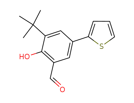 3-tert-butyl-2-hydroxy-5-(2-thienyl)benzaldehyde