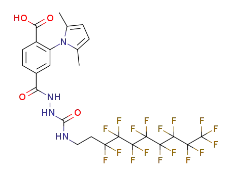 C<sub>25</sub>H<sub>19</sub>F<sub>17</sub>N<sub>4</sub>O<sub>4</sub>