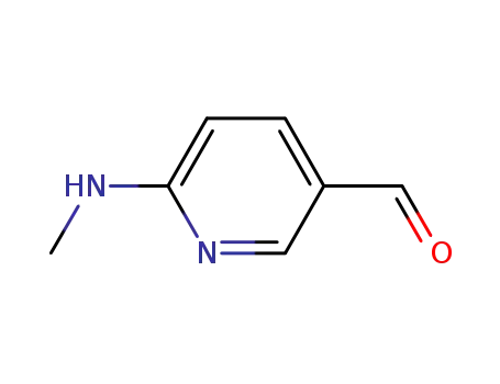 Molecular Structure of 72087-21-9 (6-(methylamino)nicotinaldehyde)