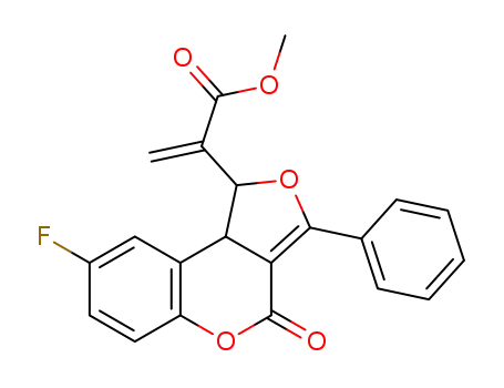 methyl 2-(8-fluoro-4-oxo-3-phenyl-1,9b-dihydro-4H-furo[3,4-c]chromen-1-yl)acrylate