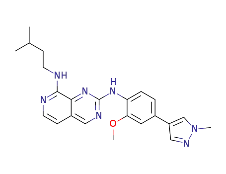 N<sub>8</sub>-isopentyl-N<sub>2</sub>-(2-methoxy-4-(1-methyl-1H-pyrazol-4-yl)phenyl)pyrido[3,4-d]pyrimidine-2,8-diamine