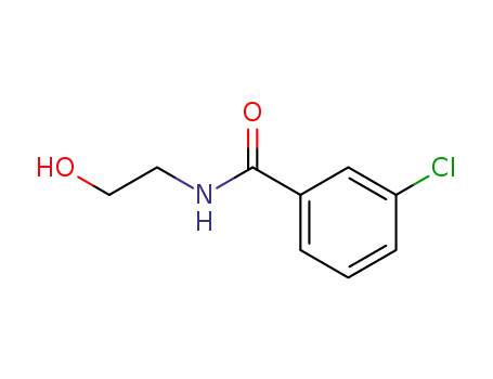 Molecular Structure of 57728-64-0 (3-Chloro-N-(2-hydroxy-ethyl)-benzamide)